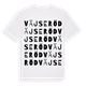 White t-shirt med Väjseröd ordlek t-shirt