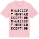 Pink Cotton t-shirt med VAK Reception ordlek t-shirt