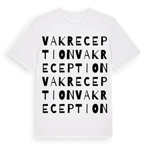 VAK Reception ordlek t-shirt – ekologisk bomull t-shirt från Pinshirt