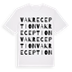 VAK Reception ordlek t-shirt