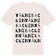 Vintage White t-shirt med Våknebacken ordlek t-shirt