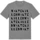 Mid Heather Gray t-shirt med Vaktekullen ordlek t-shirt