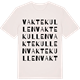 Vintage White t-shirt med Vaktekullen ordlek t-shirt