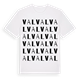 White t-shirt med Val ordlek t-shirt
