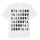 White t-shirt med Välaberg ordlek t-shirt