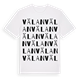 White t-shirt med Välan ordlek t-shirt