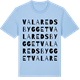 Blue Soul t-shirt med Valaredsbygget ordlek t-shirt