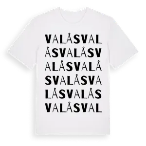 Valås ordlek t-shirt – ekologisk bomull t-shirt från Pinshirt