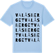 Blue Soul t-shirt med Valåsberget ordlek t-shirt