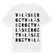 White t-shirt med Valåsberget ordlek t-shirt