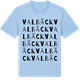 Blue Soul t-shirt med Valbäck ordlek t-shirt