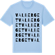 Blue Soul t-shirt med Valberget ordlek t-shirt