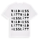 Valdalsslätt ordlek t-shirt