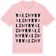 Pink Cotton t-shirt med Valemyr ordlek t-shirt