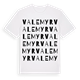 White t-shirt med Valemyr ordlek t-shirt
