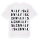 Valfisken ordlek t-shirt