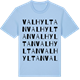 Blue Soul t-shirt med Valhyltan ordlek t-shirt