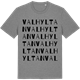 Mid Heather Gray t-shirt med Valhyltan ordlek t-shirt
