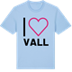 Blue Soul t-shirt med Jag älskar Vall t-shirt stort tryck