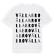 White t-shirt med Vällabro ordlek t-shirt