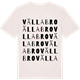 Vintage White t-shirt med Vällabro ordlek t-shirt