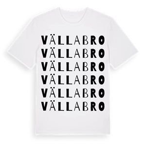 Vällabro ordlek t-shirt – ekologisk bomull t-shirt från Pinshirt