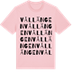 Pink Cotton t-shirt med Vållängen ordlek t-shirt