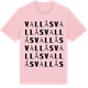 Pink Cotton t-shirt med Vallås ordlek t-shirt