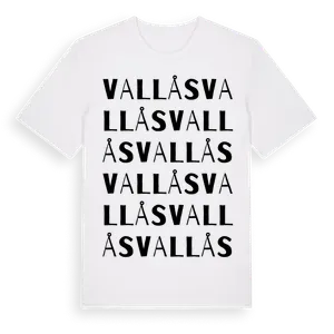 Vallås ordlek t-shirt – ekologisk bomull t-shirt från Pinshirt