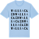 Blue Soul t-shirt med Vallbacken ordlek t-shirt