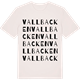 Vintage White t-shirt med Vallbacken ordlek t-shirt
