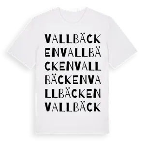 Vallbäcken ordlek t-shirt – ekologisk bomull t-shirt från Pinshirt