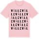 Pink Cotton t-shirt med Vålle ordlek t-shirt