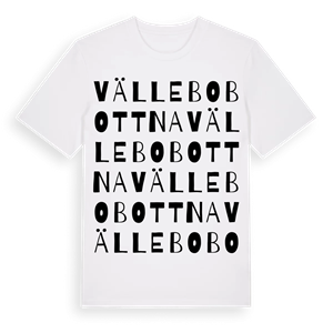 Vällebobottna ordlek t-shirt – ekologisk bomull t-shirt från Pinshirt