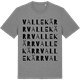 Mid Heather Gray t-shirt med Vallekärr ordlek t-shirt