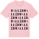 Pink Cotton t-shirt med Vallen ordlek t-shirt