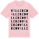 Pink Cotton t-shirt med Vållered ordlek t-shirt