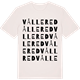 Vintage White t-shirt med Vållered ordlek t-shirt