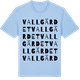 Blue Soul t-shirt med Vallgärdet ordlek t-shirt
