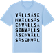 Blue Soul t-shirt med Vällsåsen ordlek t-shirt