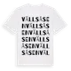 White t-shirt med Vällsåsen ordlek t-shirt