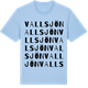 Blue Soul t-shirt med Vallsjön ordlek t-shirt