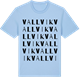 Blue Soul t-shirt med Vallvik ordlek t-shirt