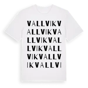 Vallvik ordlek t-shirt – ekologisk bomull t-shirt från Pinshirt