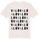 Vintage White t-shirt med Valö ordlek t-shirt