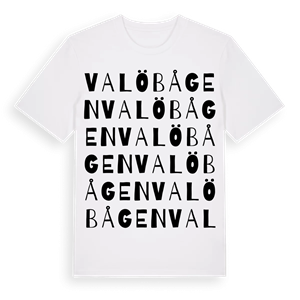 Valöbågen ordlek t-shirt – ekologisk bomull t-shirt från Pinshirt