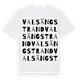 Valsäng strand ordlek t-shirt