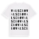White t-shirt med Valsebo ordlek t-shirt