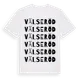 White t-shirt med Välseröd ordlek t-shirt