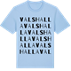 Blue Soul t-shirt med Valshalla ordlek t-shirt